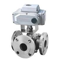 電動法蘭三通球閥 電動法蘭三通球閥