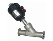 快裝式氣動角座閥 快裝式氣動角座閥