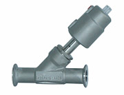 全不銹鋼快裝氣動角座閥 全不銹鋼快裝氣動角座閥