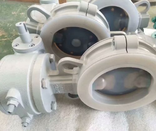 蝸輪對夾襯氟蝶閥 蝸輪對夾襯氟蝶閥